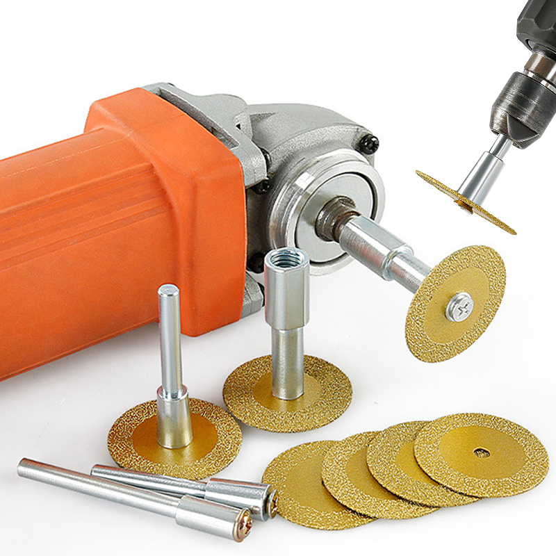 Power Tools Electrical - 40mm ブレイズダイヤモンドソーブレード M10 アングルグラインダー 電動ハンドドリル接続ロッドアダプター セラミック石彫刻切断工具