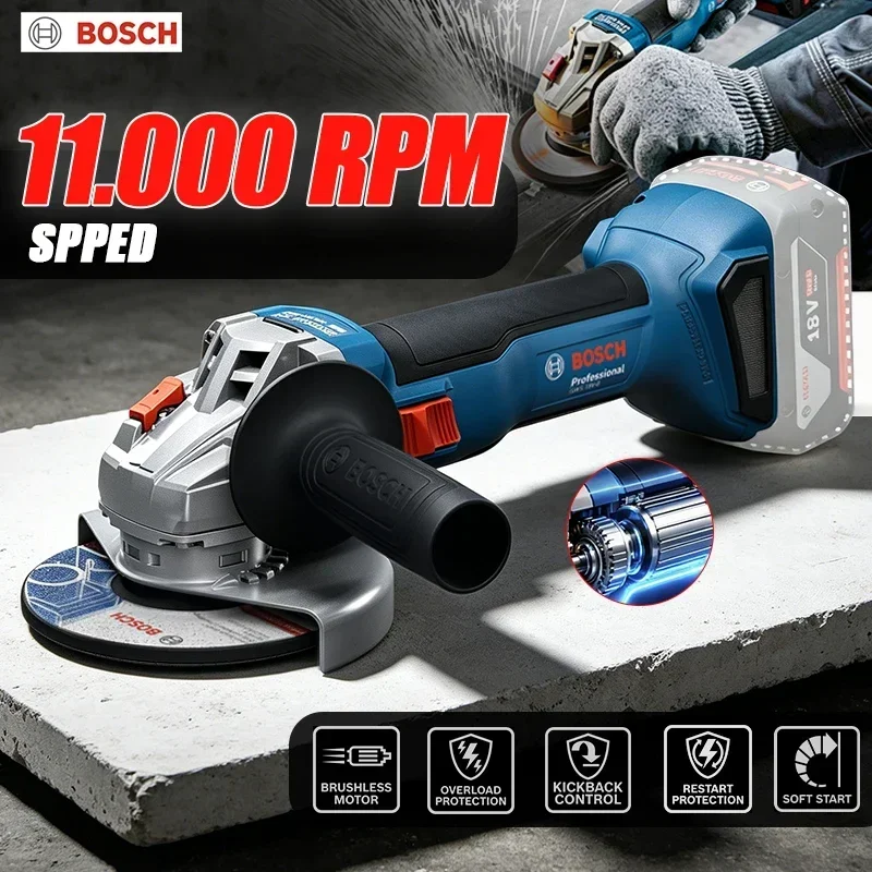 Power Tools Professional - ボッシュ GWS 18V-8 コードレスアングルグラインダー 18V プロフェッショナル
