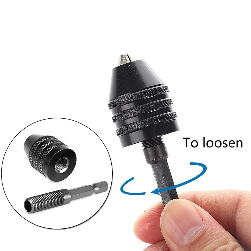 小型キーレスドリルチャック 0.3～8mm 自己締め付け式  - Power Xchange Tools のレビューと価格